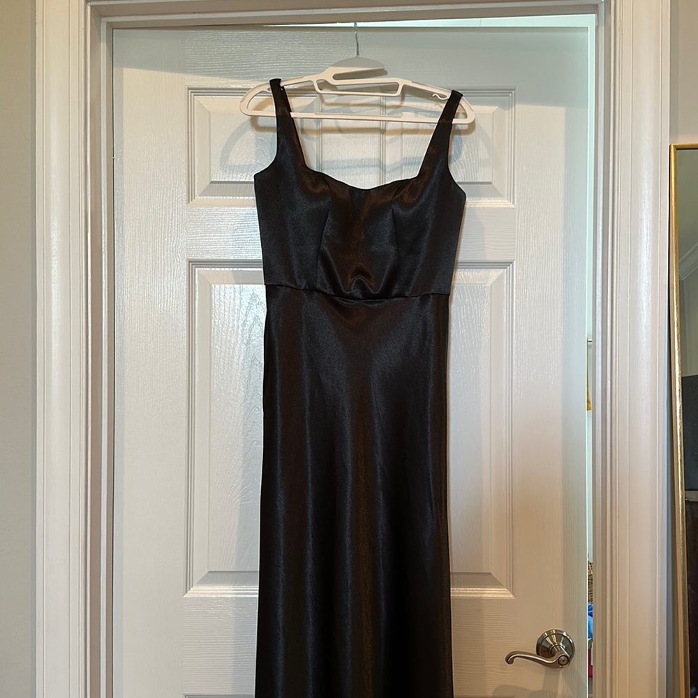 Jenny yoo black bridesmaid dress- style Ariana